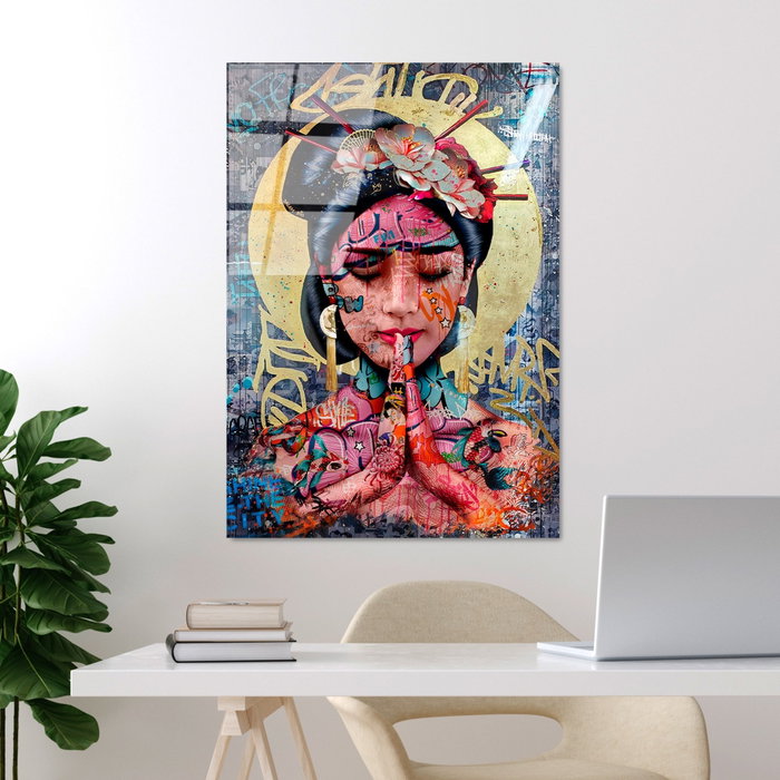 Wallity Cuadro Decorativo de Vidrio Templado Multicolor 70 x 100 cm Wallity Cuadro Decorativo de Vidrio Templado Multicolor 70 x 100 cm